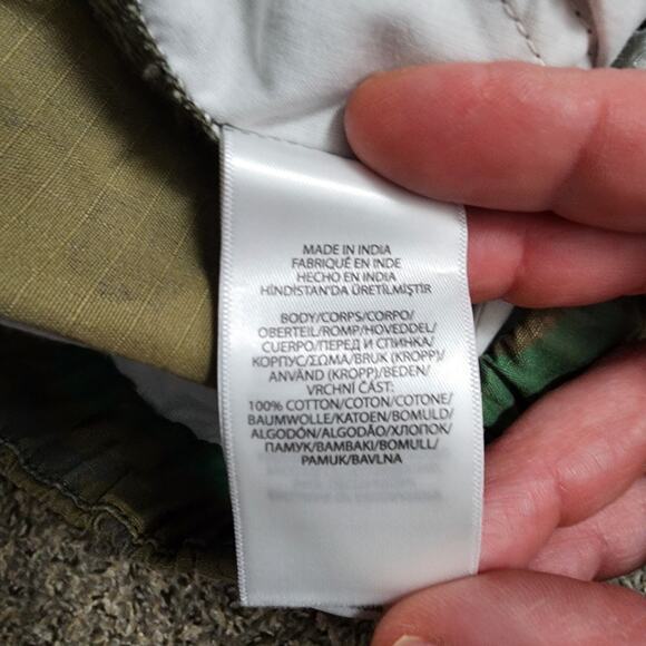 NWT Polo Ralph Lauren Cargo Shorts Youth 18 Camo Green Ripstop Cotton Drawstring - Picture 5 of 9